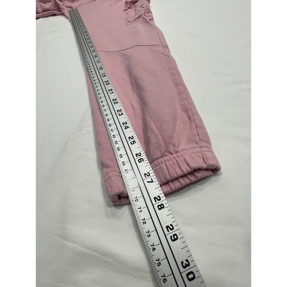 PJ Salvage Bella's Ball Banded Pants Womens Size XS Pink Fleece Cargo Pocket - Picture 8 of 9
